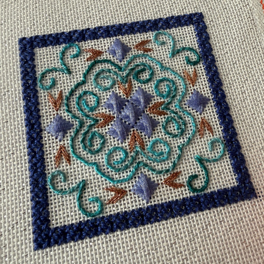 2026 Mini-Pillow Stitch Along - Lisa's March mini pillow