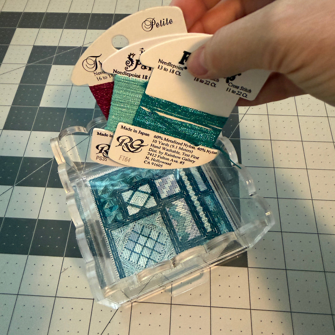 A Quick, No Sew way to finish a small stitched project