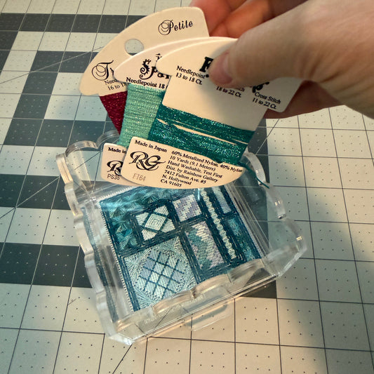 A Quick, No Sew way to finish a small stitched project