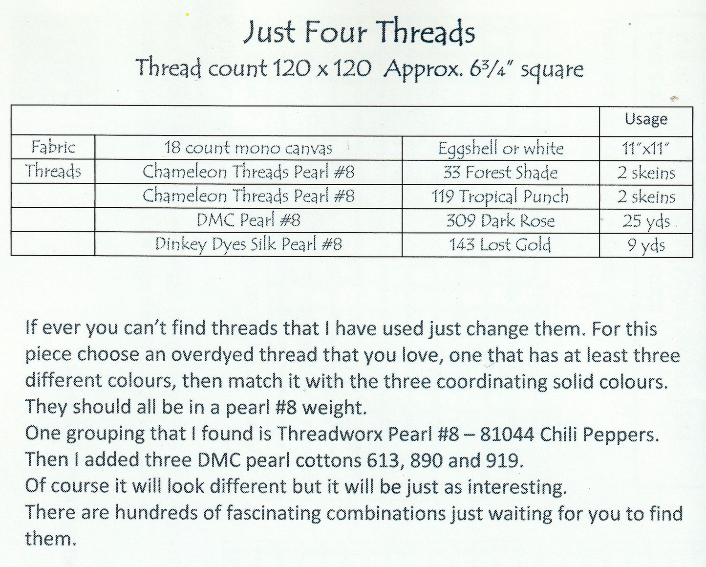 Just Four Threads