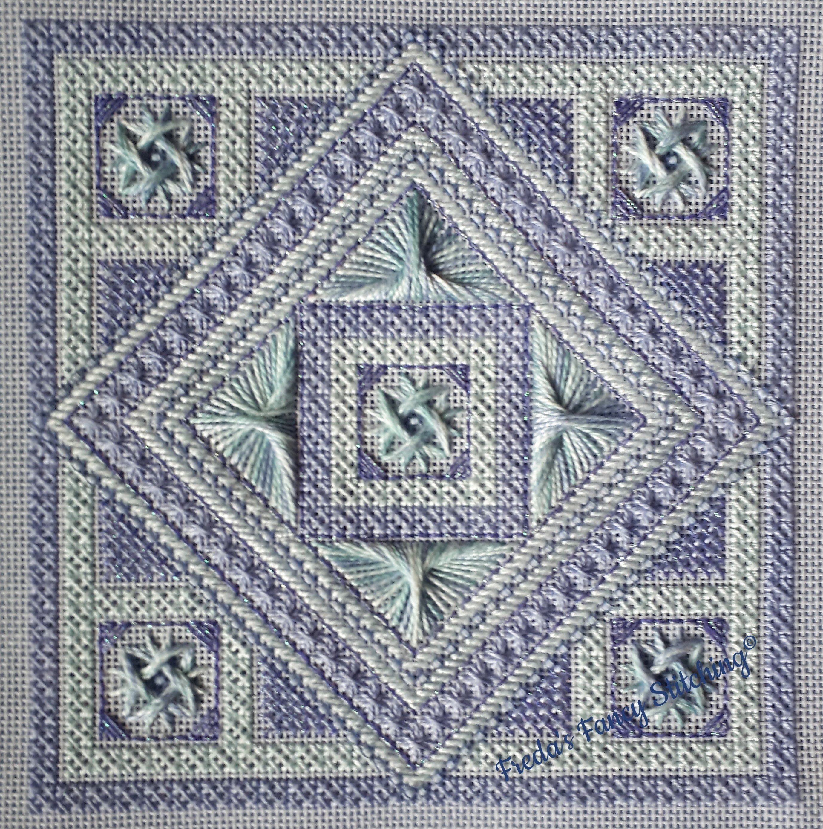 Subtlety Subtlety in Blue – Freda's Fancy Stitching